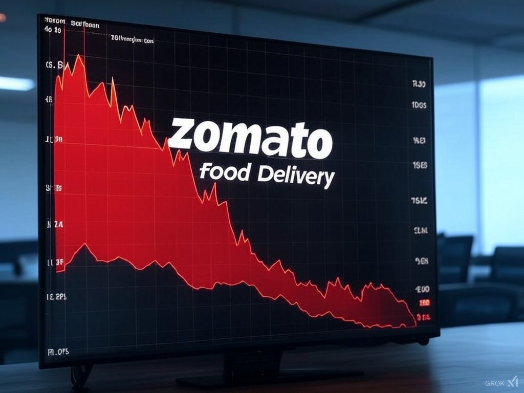 Zomato's share price decreased